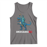 Patriotic Dinosaur Tank Top Funny Amerisaurus Rex Statue Of Liberty Dino - Wonder Print Shop