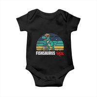 Funny Dinosaur Baby Onesie Fishsaurus Rex Fishing Lover - Wonder Print Shop