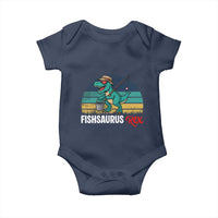 Funny Dinosaur Baby Onesie Fishsaurus Rex Fishing Lover - Wonder Print Shop