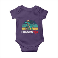Funny Dinosaur Baby Onesie Fishsaurus Rex Fishing Lover - Wonder Print Shop