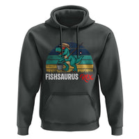 Funny Dinosaur Hoodie Fishsaurus Rex Fishing Lover - Wonder Print Shop