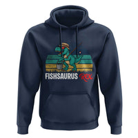 Funny Dinosaur Hoodie Fishsaurus Rex Fishing Lover - Wonder Print Shop