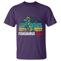 Funny Dinosaur T Shirt Fishsaurus Rex Fishing Lover - Wonder Print Shop