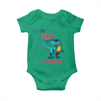 Funny Dinosaur Baby Onesie I Am Rexy And I Know It - Wonder Print Shop