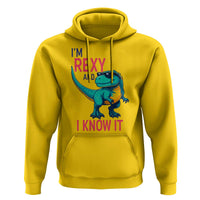 Funny Dinosaur Hoodie I Am Rexy And I Know It - Wonder Print Shop