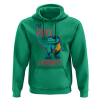 Funny Dinosaur Hoodie I Am Rexy And I Know It - Wonder Print Shop