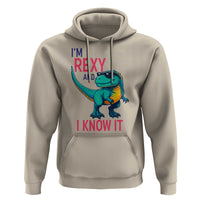 Funny Dinosaur Hoodie I Am Rexy And I Know It - Wonder Print Shop