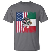 Mexican American Pride T Shirt Bicultural Heritage Girl Vintage Flag