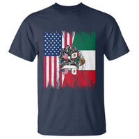 Mexican American Pride T Shirt Bicultural Heritage Girl Vintage Flag