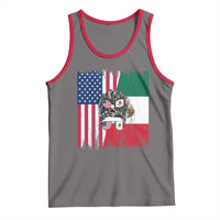 Mexican American Pride Tank Top Bicultural Heritage Girl Vintage Flag
