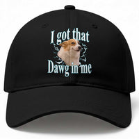 I Got That Dawg In Me Baseball Cap Funny Corgi Dog Meme