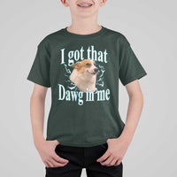 I Got That Dawg In Me T Shirt For Kid Funny Corgi Dog Meme - Wonder Print Shop