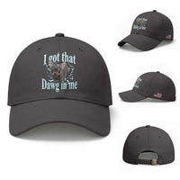 I Got That Dawg In Me Dog Meme Baseball Cap Ironic Chihuahua Face