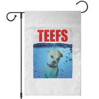 Chihuahua Dog Meme Garden Flag Funny Horror Movie Poster Dog Teefs - Wonder Print Shop