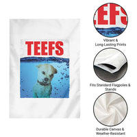 Chihuahua Dog Meme Garden Flag Funny Horror Movie Poster Dog Teefs - Wonder Print Shop