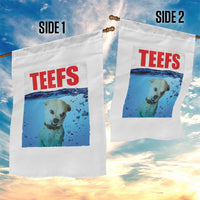 Chihuahua Dog Meme Garden Flag Funny Horror Movie Poster Dog Teefs - Wonder Print Shop