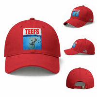 Chihuahua Dog Meme Baseball Cap Funny Horror Movie Poster Dog Teefs