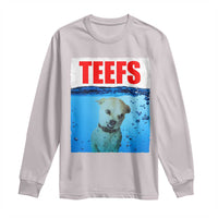 Chihuahua Dog Meme Long Sleeve Shirt Funny Horror Movie Poster Dog Teefs - Wonder Print Shop