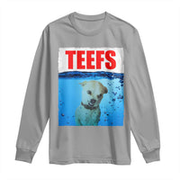 Chihuahua Dog Meme Long Sleeve Shirt Funny Horror Movie Poster Dog Teefs - Wonder Print Shop