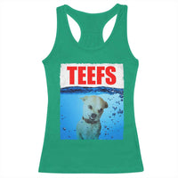 Chihuahua Dog Meme Racerback Tank Top Funny Horror Movie Poster Dog Teefs - Wonder Print Shop