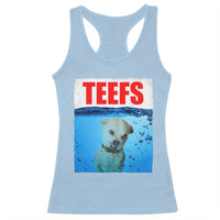 Chihuahua Dog Meme Racerback Tank Top Funny Horror Movie Poster Dog Teefs - Wonder Print Shop