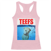 Chihuahua Dog Meme Racerback Tank Top Funny Horror Movie Poster Dog Teefs - Wonder Print Shop