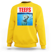 Chihuahua Dog Meme Sweatshirt Funny Horror Movie Poster Dog Teefs - Wonder Print Shop