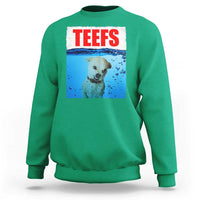 Chihuahua Dog Meme Sweatshirt Funny Horror Movie Poster Dog Teefs - Wonder Print Shop
