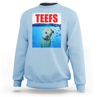 Chihuahua Dog Meme Sweatshirt Funny Horror Movie Poster Dog Teefs - Wonder Print Shop