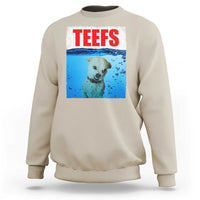 Chihuahua Dog Meme Sweatshirt Funny Horror Movie Poster Dog Teefs - Wonder Print Shop