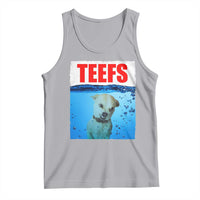 Chihuahua Dog Meme Tank Top Funny Horror Movie Poster Dog Teefs - Wonder Print Shop