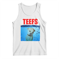 Chihuahua Dog Meme Tank Top Funny Horror Movie Poster Dog Teefs - Wonder Print Shop
