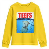 Chihuahua Dog Meme Youth Sweatshirt Funny Horror Movie Poster Dog Teefs - Wonder Print Shop