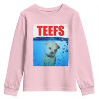Chihuahua Dog Meme Youth Sweatshirt Funny Horror Movie Poster Dog Teefs - Wonder Print Shop