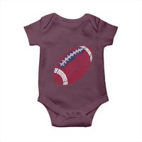 Patriotic Polka Dot Football Baby Onesie Dot Day Gift