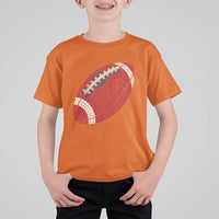 Patriotic Polka Dot Football T Shirt For Kid Dot Day Gift