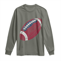 Patriotic Polka Dot Football Long Sleeve Shirt Dot Day Gift