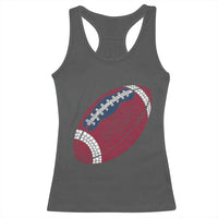 Patriotic Polka Dot Football Racerback Tank Top Dot Day Gift