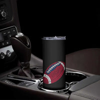 Patriotic Polka Dot Football Skinny Tumbler Dot Day Gift
