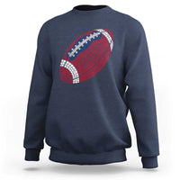Patriotic Polka Dot Football Sweatshirt Dot Day Gift