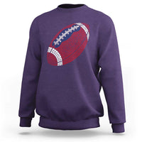 Patriotic Polka Dot Football Sweatshirt Dot Day Gift
