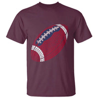 Patriotic Polka Dot Football T Shirt Dot Day Gift