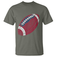 Patriotic Polka Dot Football T Shirt Dot Day Gift