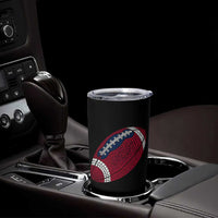 Patriotic Polka Dot Football Tumbler Cup Dot Day Gift