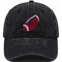 Patriotic Polka Dot Football Washed Cotton Baseball Cap Dot Day Gift