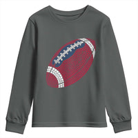 Patriotic Polka Dot Football Youth Sweatshirt Dot Day Gift