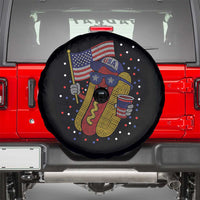 International Dot Day Hotdog Spare Tire Cover Red White Blue Polka Dots