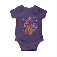 International Dot Day Hotdog Baby Onesie Red White Blue Polka Dots