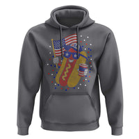International Dot Day Hotdog Hoodie Red White Blue Polka Dots