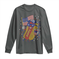 International Dot Day Hotdog Long Sleeve Shirt Red White Blue Polka Dots